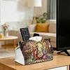 (25cm)Christmas Nativity Scene DIY Diamond Painting PU Tissue Holder Box