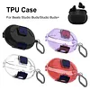 TPU Transparent Case Protective Cover with Locking Anti-scratch Headphone Protective Case with Carabiner Shockproof Fit for  Studio Buds/Studio Buds+