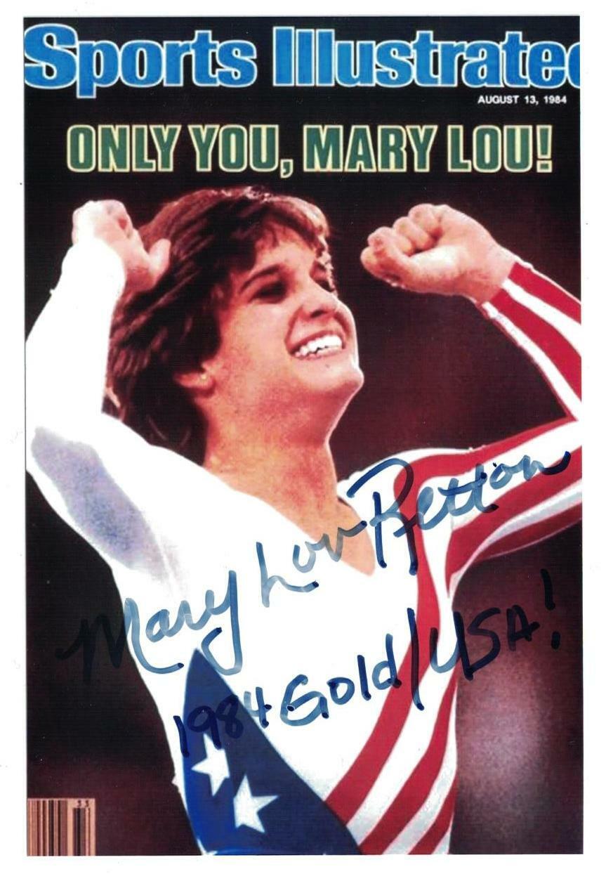 Mary Lou Retton Signed Autographed 4 x 6 Photo Poster painting Olympic Artistic Gymnast