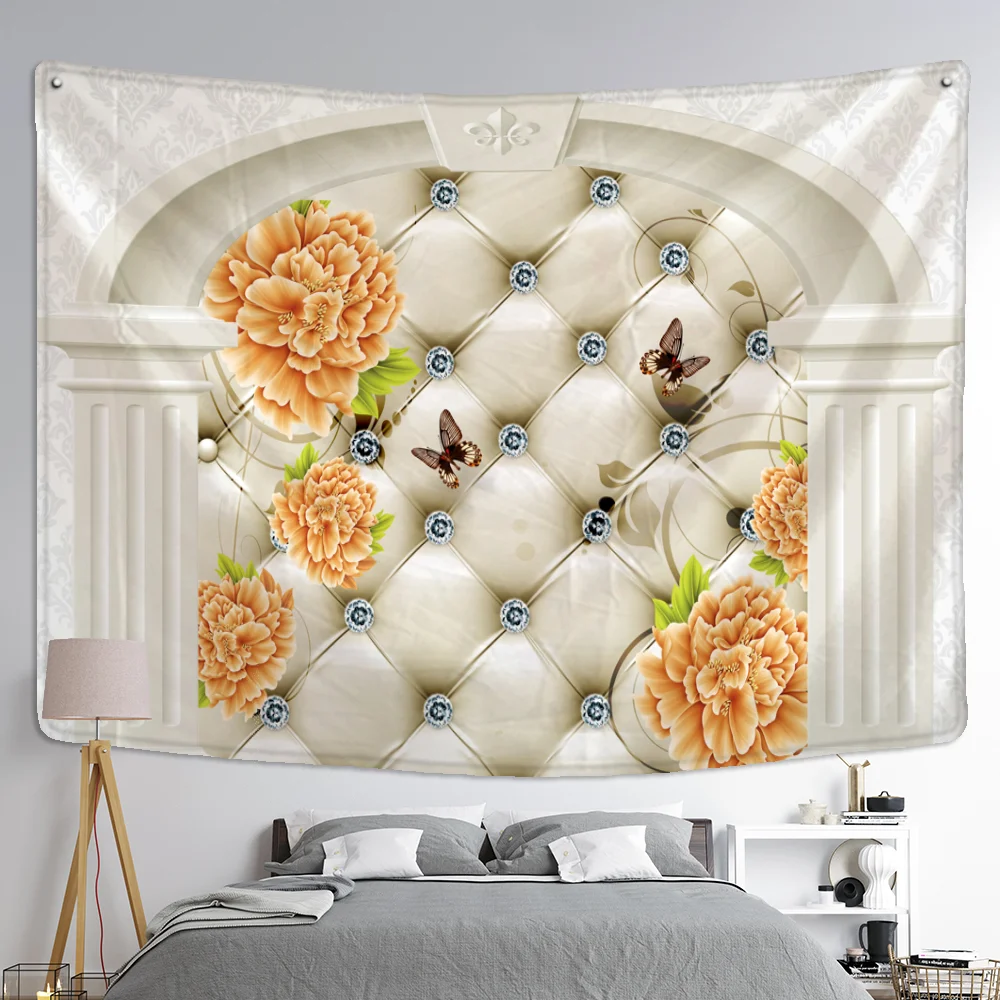 Nigikala Feather Tapestry Wall Hanging Bohemian Nordic Style Psychedelic Mystery Hippie Simple Home Decor