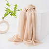 Plain Colors 100% Wool Soft Cashmere Shawl Scarf