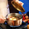 Copper Hammered 316 Stainless Steel Large Capacity Nonstick Pan--with Triple Coated Ultra Nonstick Surface for Even Heating, Oven, Stovetop & Dishwasher Safe