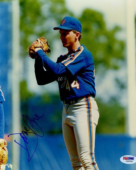 David Cone Mets Signed Psa/dna Certed 8x10 Photo Poster painting Authentic Autograph