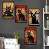 4PCS Black Cat - Metal Tin Signs Set(8*12Inch/12*16Inch) - Animal