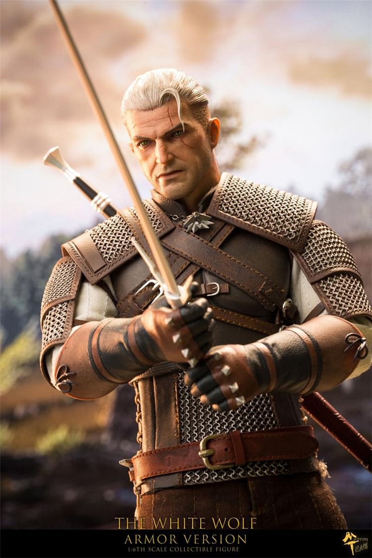 IN-STOCK  MTTOYS  MT006 1/6 Armored White Wolf Demon Hunter Geralt Full Set 12" Male Soldier Action Figure Model-aliexpress