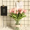 Single Head Mini Tulip PU Texture Artificial Flower 