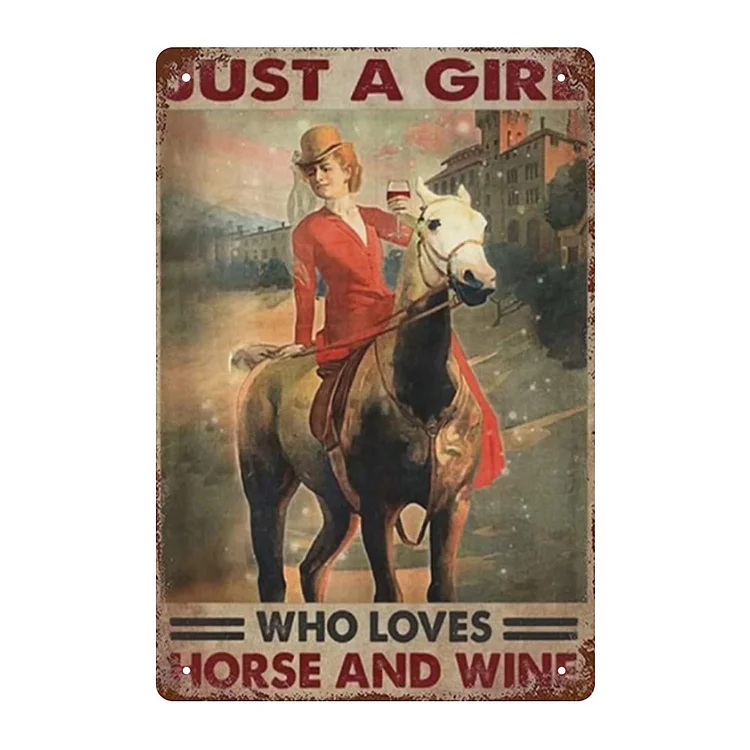 Cowboy - enseigne vintage en étain - 7.9x11.8 & 11.8x15.7inch