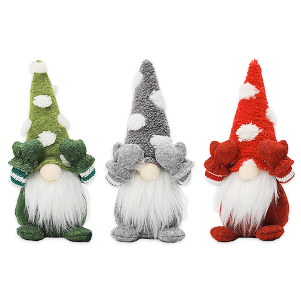 

Cute Christmas Faceless Doll Ornament Santa Claus Tree Pendant Home Decor, Grey, 501 Original