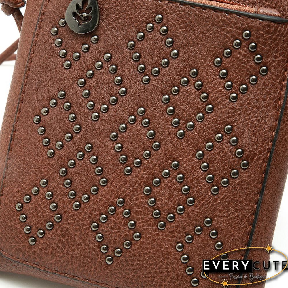 Simple Rivet Mini Crossbody Bag