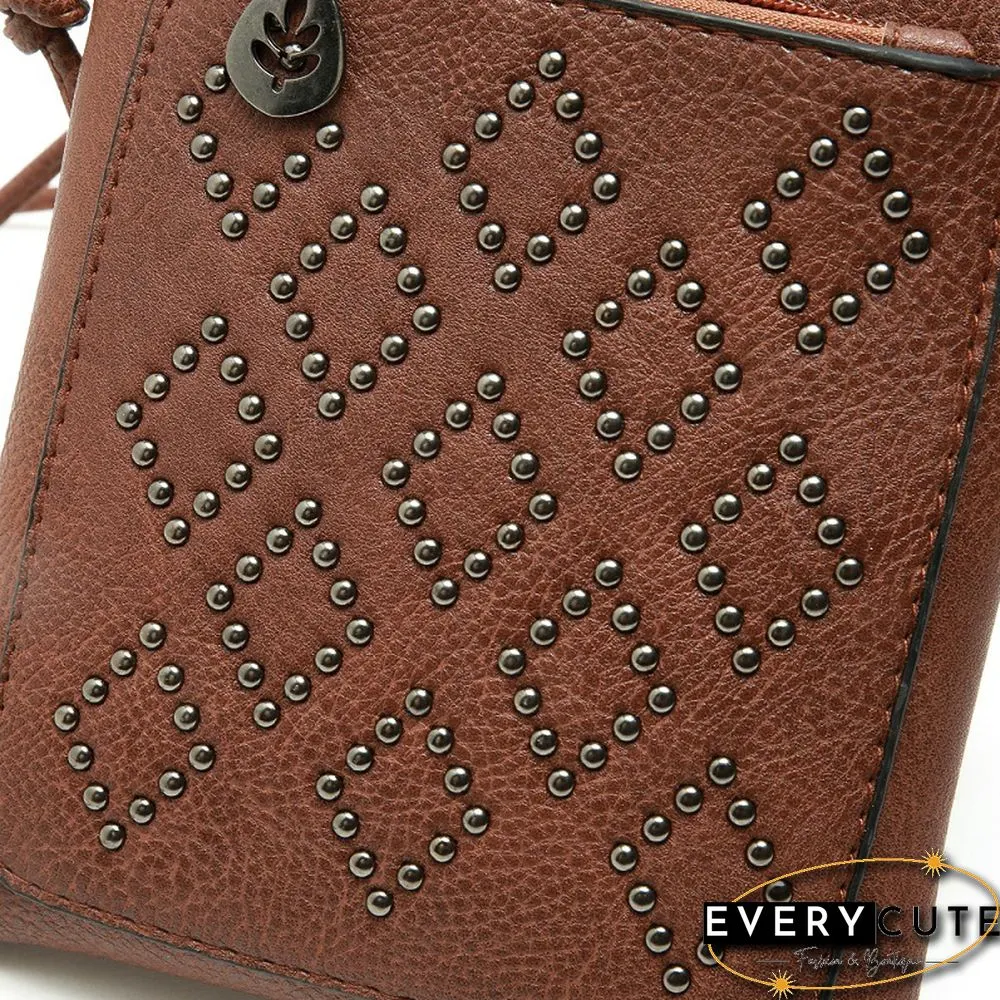 Simple Rivet Mini Crossbody Bag