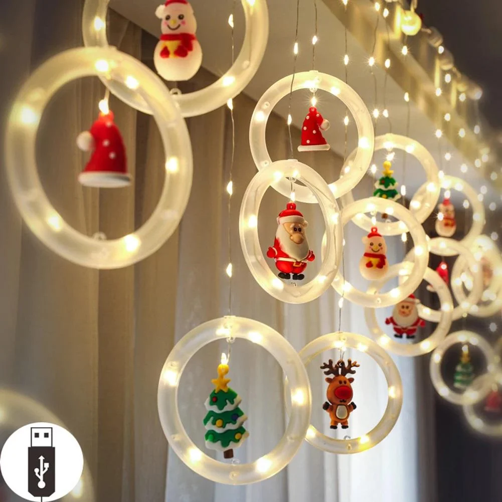 Christmas Curtain String Lights(🎅 Christmas Early Special Offer - 50% OFF + Buy 2 Free Shipping)