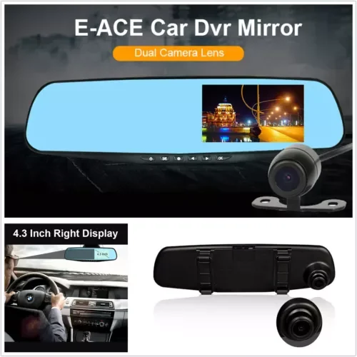 Dronehint HD1080P Car DVR Dash Camera Dual Cam Vehicle Front Rear DVR Lens Video Recorder (For: Audi Sport) Parts