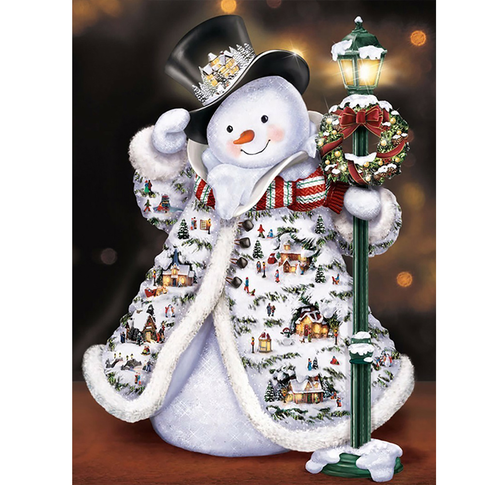 

Christmas Snowman - Round Drill Diamond Painting - 40*50CM, 501 Original