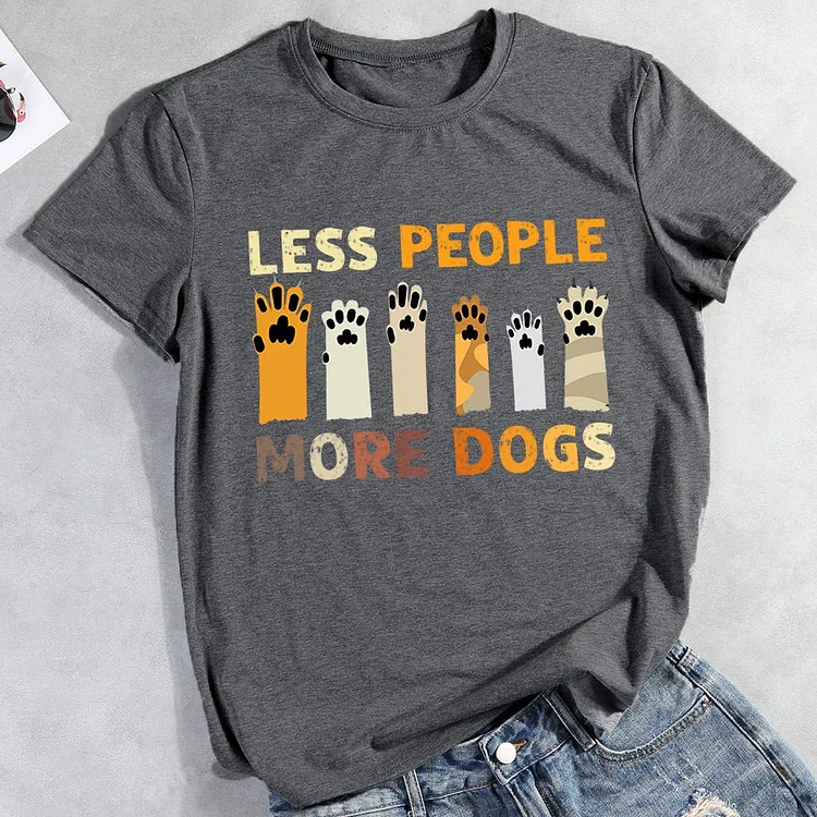 Less People More Dogs T-Shirt-012964