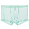 Men's sexy ultra-thin transparent mesh boxer briefs