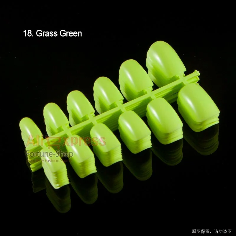 120pcs/pack 20 Colors Full Cover Nail Tips Short Design Fake Nails Square Faux Ongles Acrylic Frenc False Nails Art Tips Tools-Nail Inspo