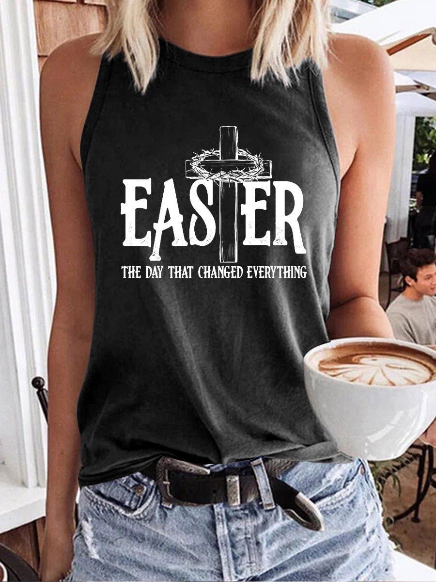 Women's EASTER The Day That Changed Everything Tank Top