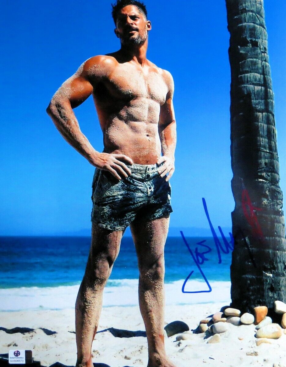 Joe Manganiello Signed Autographed 11X14 Photo Poster painting True Blood Sexy Abs Sand GV806573