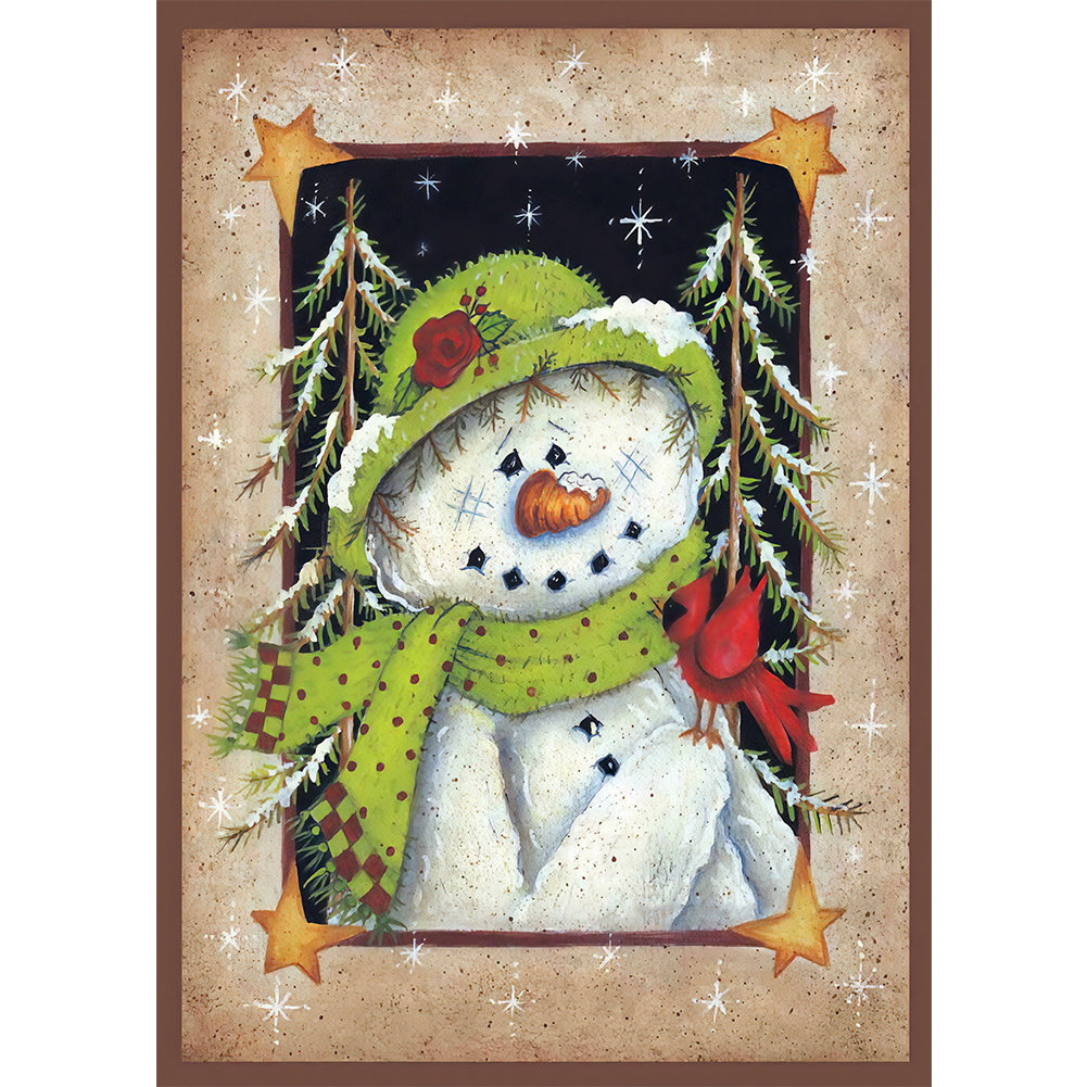 

Snowman - Round Drill Diamond Painting - 30*40CM, 501 Original