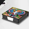 Elephants PU Diamond Painting Notecard Box 5D DIY Diamond Art Note Box