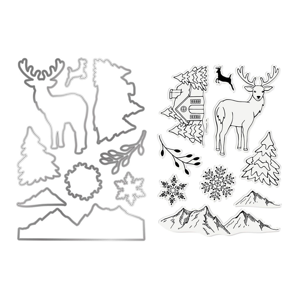 

Deer Christmas Tree - Paper Craft Cutting Dies, 501 Original