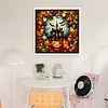 Glass Painting-Pumpkin Castle-11CT Stamped Cross Stitch 50*50cm/19.69*19.69in tapestrymarket