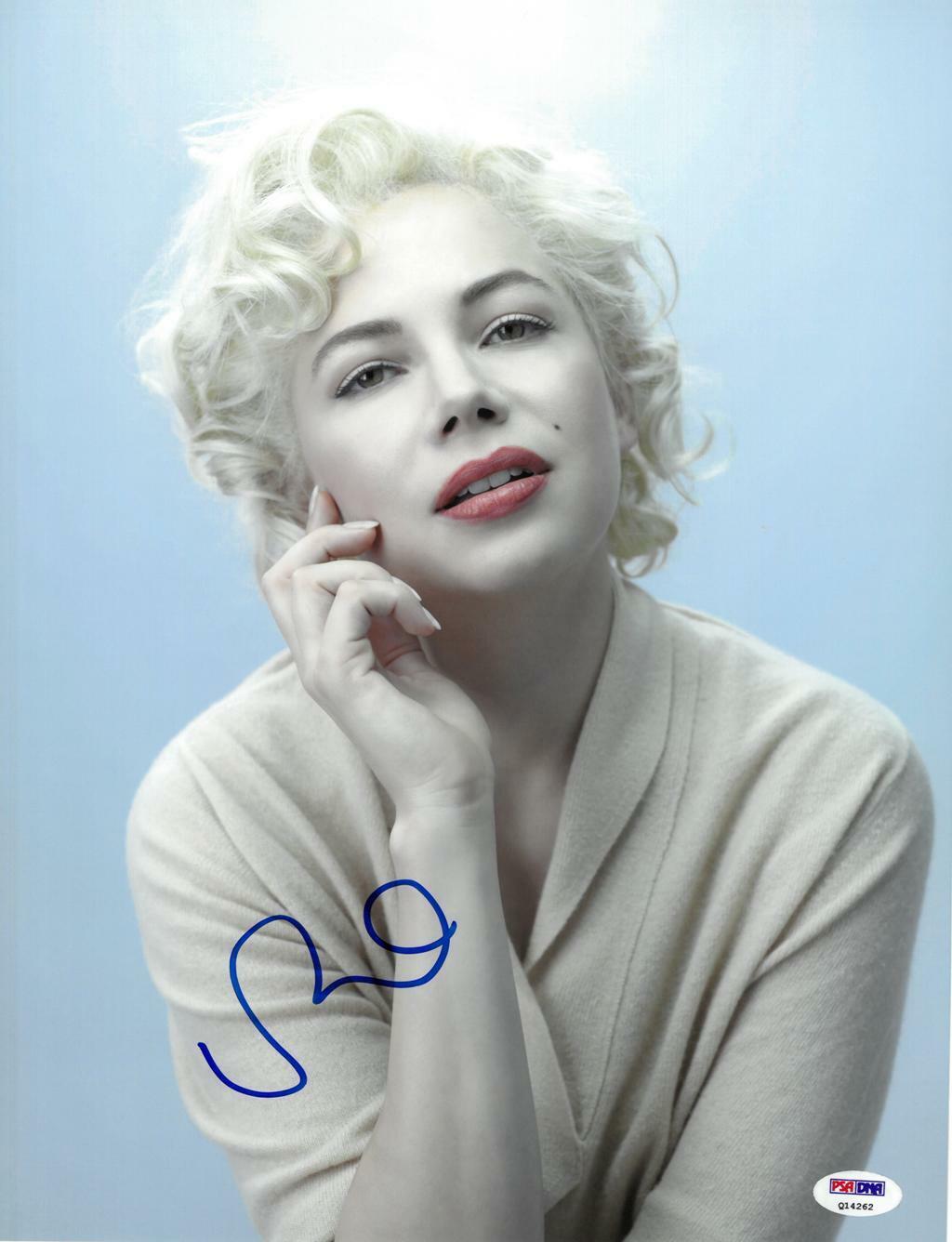 Michelle Williams Signed Marilyn Monroe Autographed 11x14 Photo Poster painting PSA/DNA #Q14262