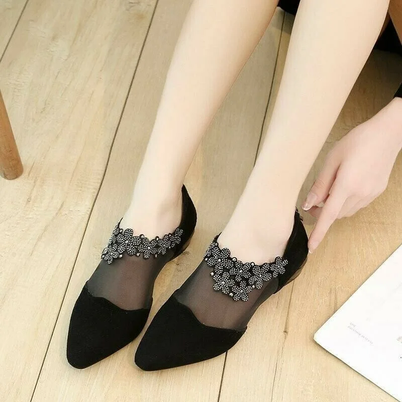 Comode scarpe sexy con cerniera per le donne