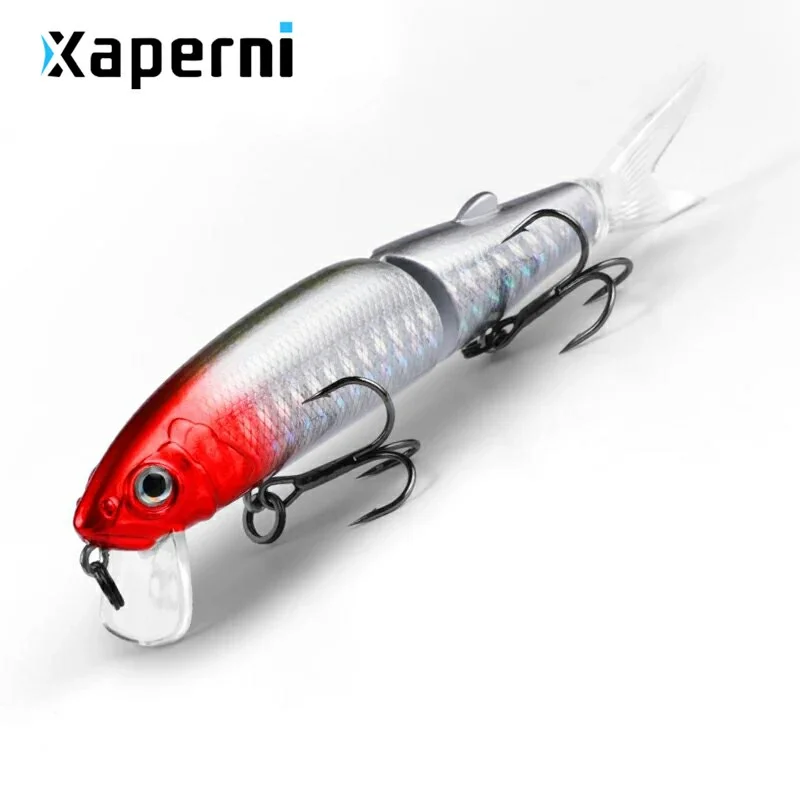 Retail 2017 good fishing lures minnow,professional baits 11cm 14g,Xaperni equiped quality professional black or white hook