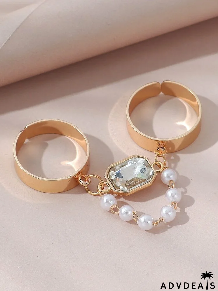 Faux Pearl Decor Ring