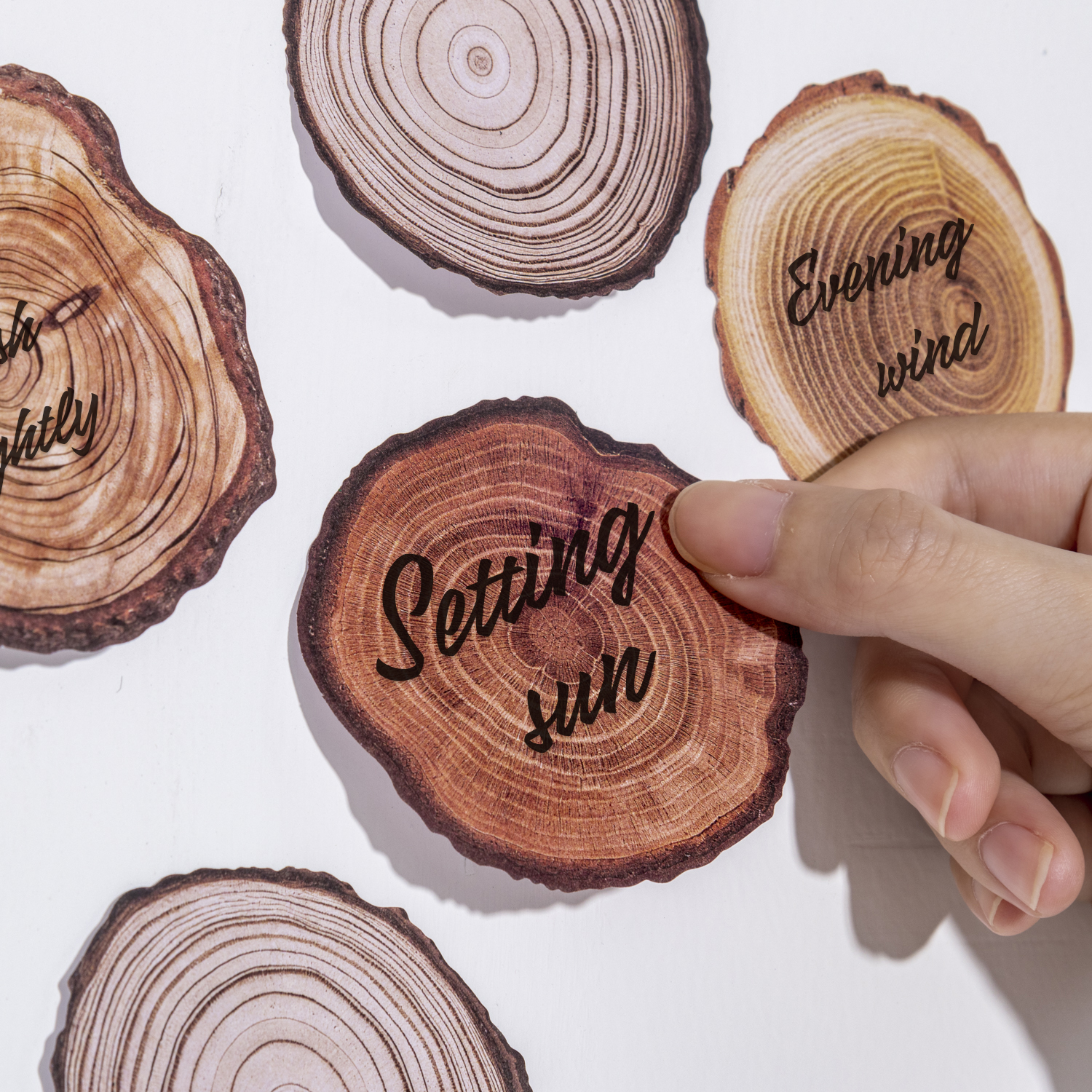 스티키 노트 - 양면 오프셋 시리즈 빈티지 나무 고리