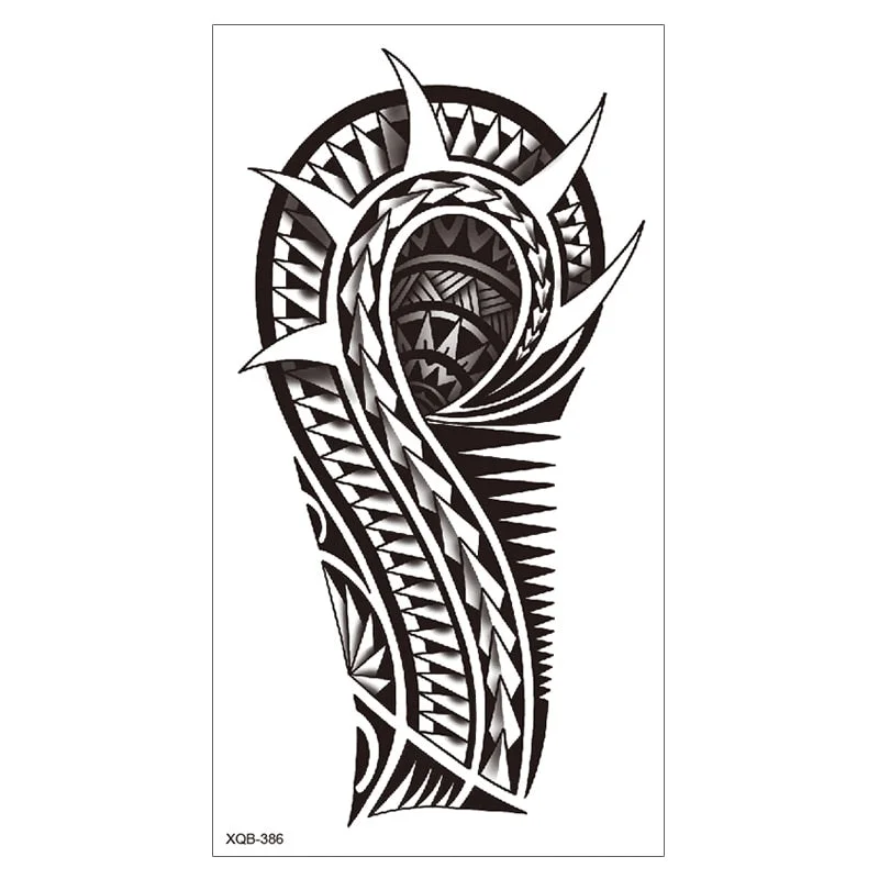 Lion King Waterproof Temporary Tattoo Stickers Body Art Fake Tatoo Animal Realistic Tribal Tiger Arm Sleeve transferable tattoo