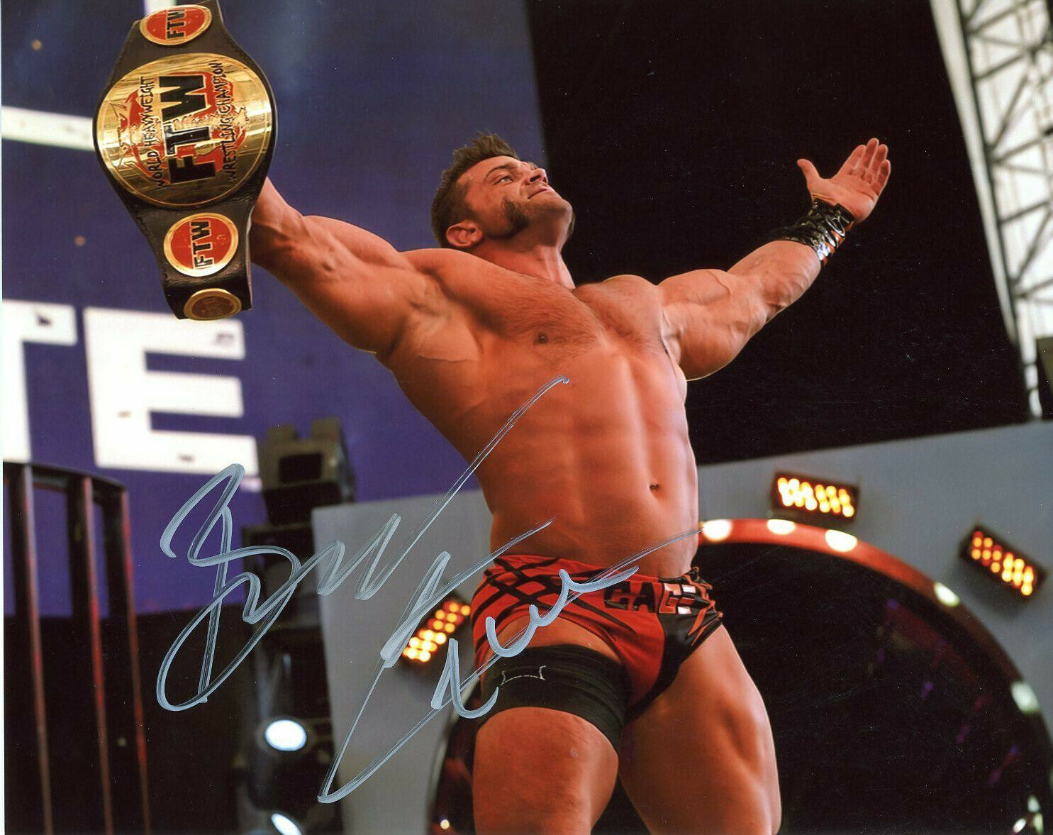 Brian Cage autographed 8x10 AEW In Person #7