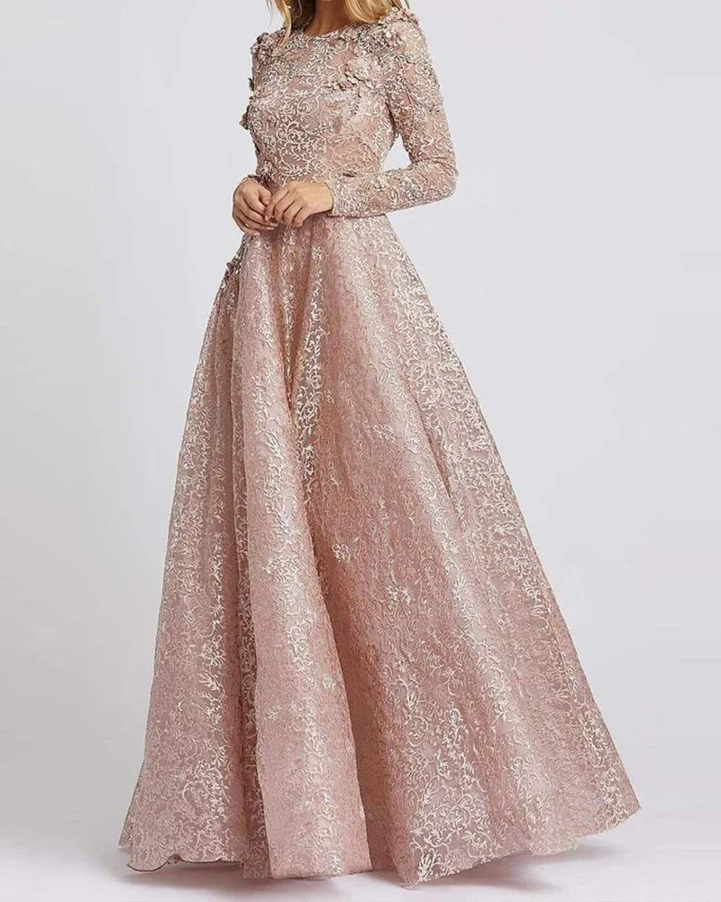 Maxi dress mesh with waist lace