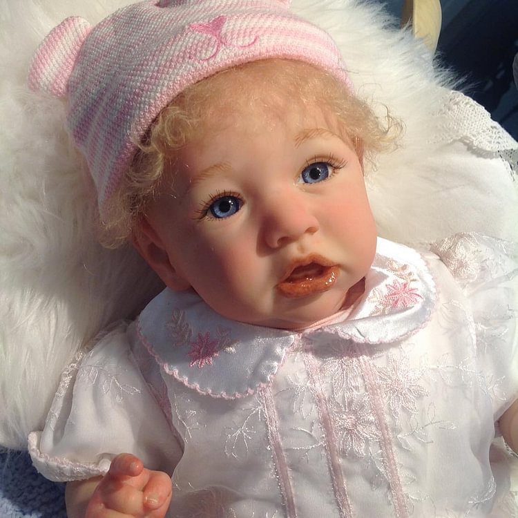 [Reborn Boy and Girl Twins] 20" Realistic Toddler Girl and Boy Twins Reborn Baby Dolls with Curly Blonde Hair Anna and Asher Rebornartdoll® Rebornartdoll®
