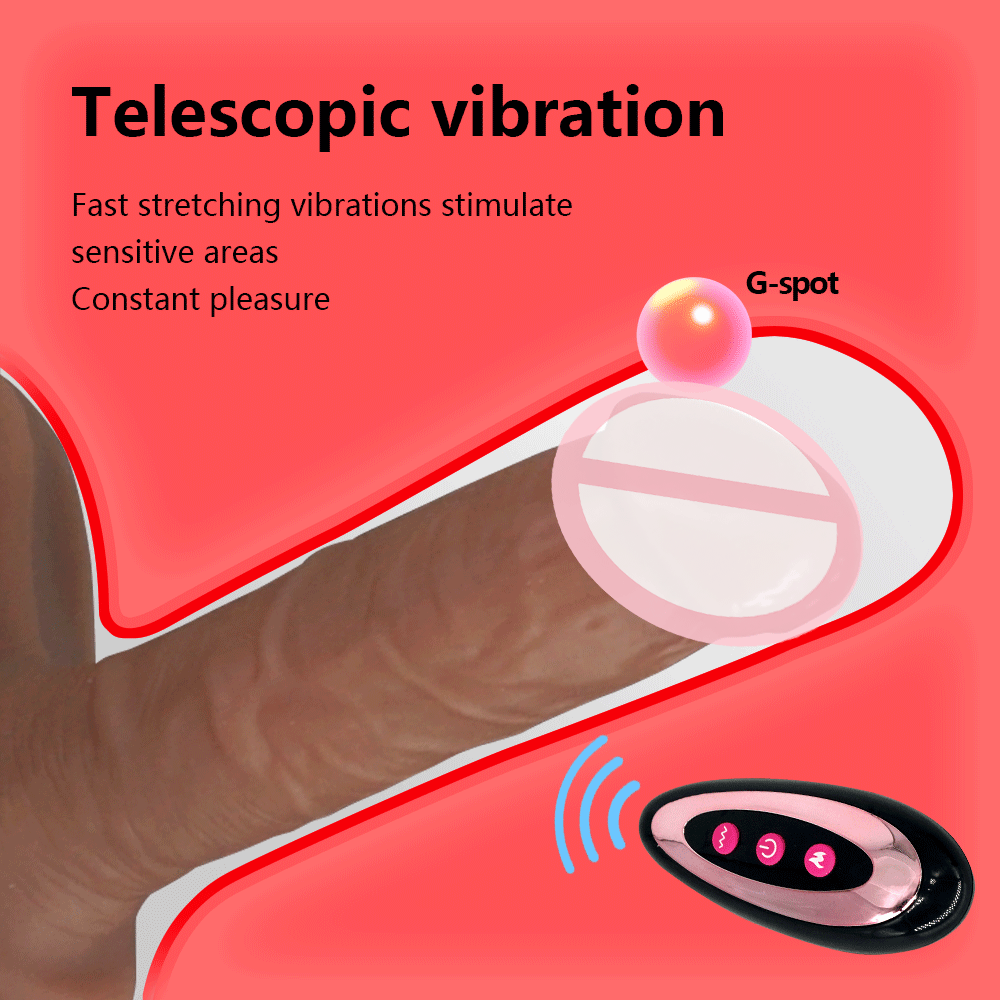 Wireless Remote Control Wearable Heating And Vibrating Dildo