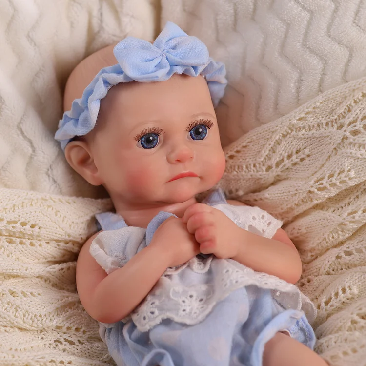 Babeside Jeffrey 12"/16" Realistic Silicone Quiet Baby Little Infant Girl Releasing Pressure