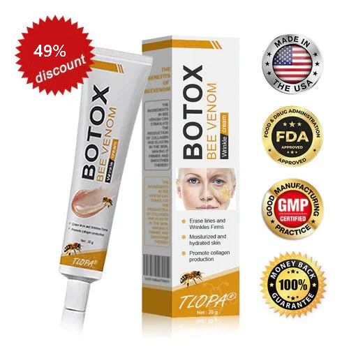 👨‍⚕️ Hot Sale 49% Off✅  Botox Bee Venom Wrinkle Removal Cream