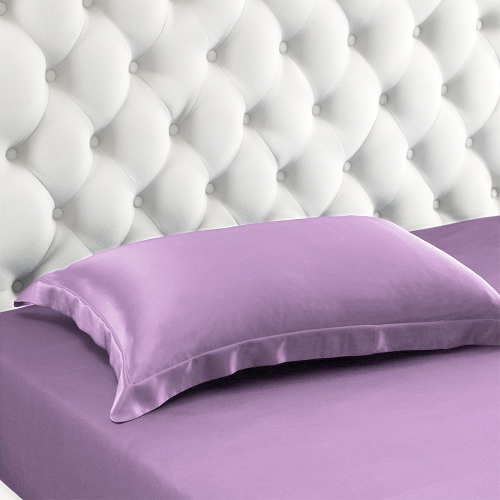 19 Momme Oxford Envelope Silk Pillowcase Purple