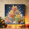 DIY Special Shape Diamond Painting Pearl Art With Inner Frame Kit 25x25cm(Christmas Gift Tree)