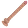 Straight Cock Realistic Dildo with Suction Cup 16In