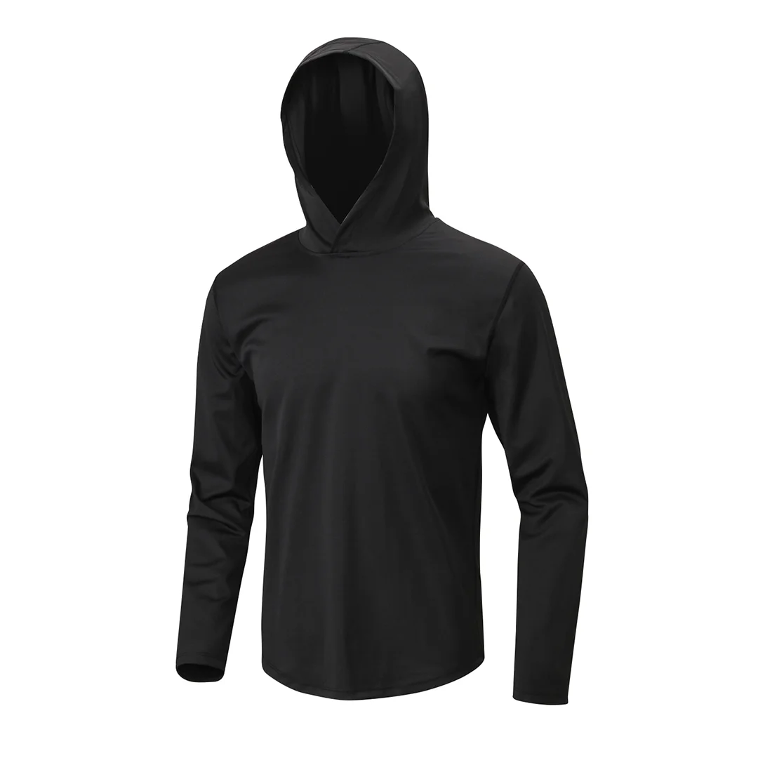 Men's solid color sports hoodie