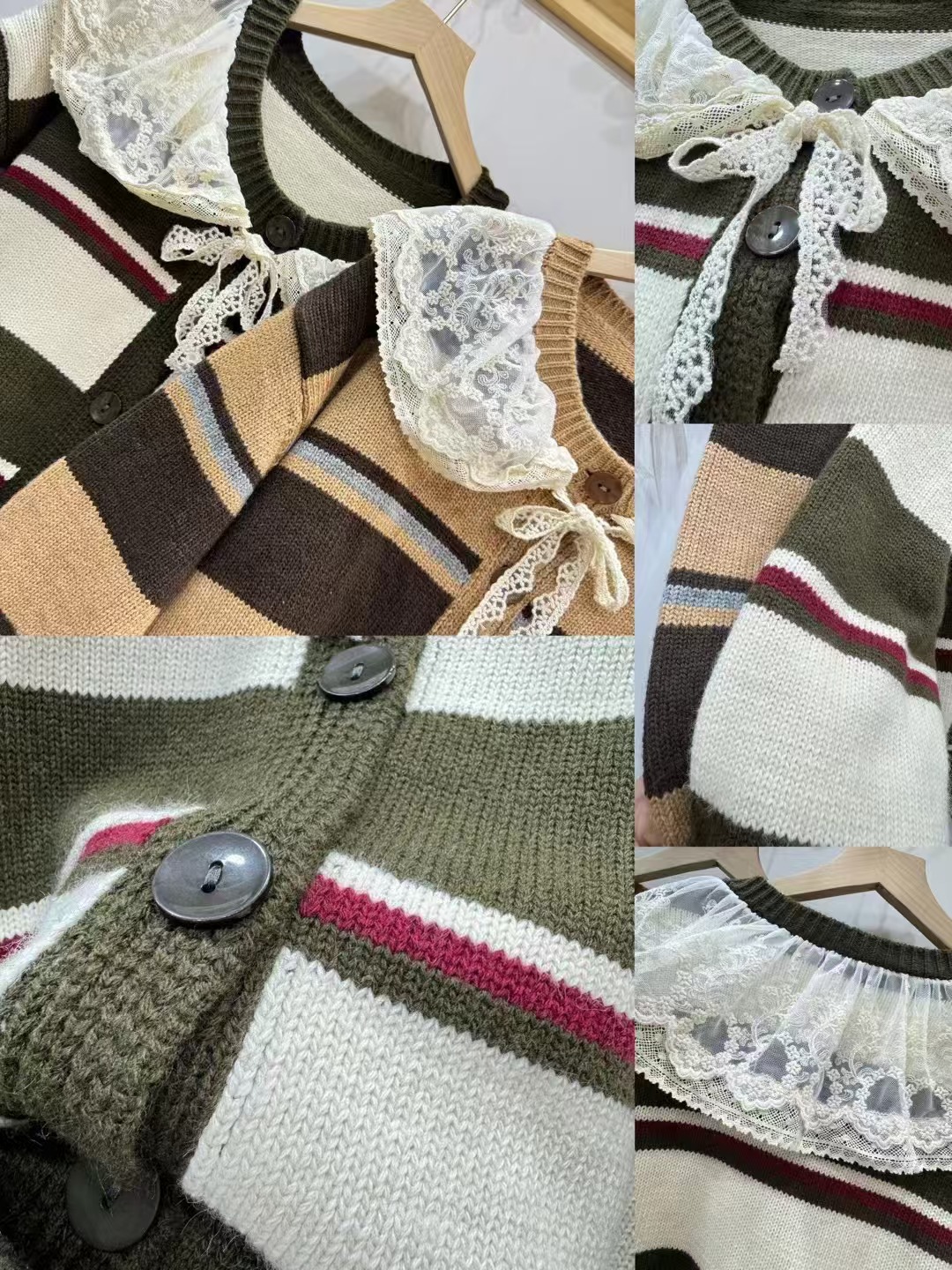 Chicfifth Sweater Women Winter Long Sleeve High Quality Autumn Vintage Top Knitted Cardigan