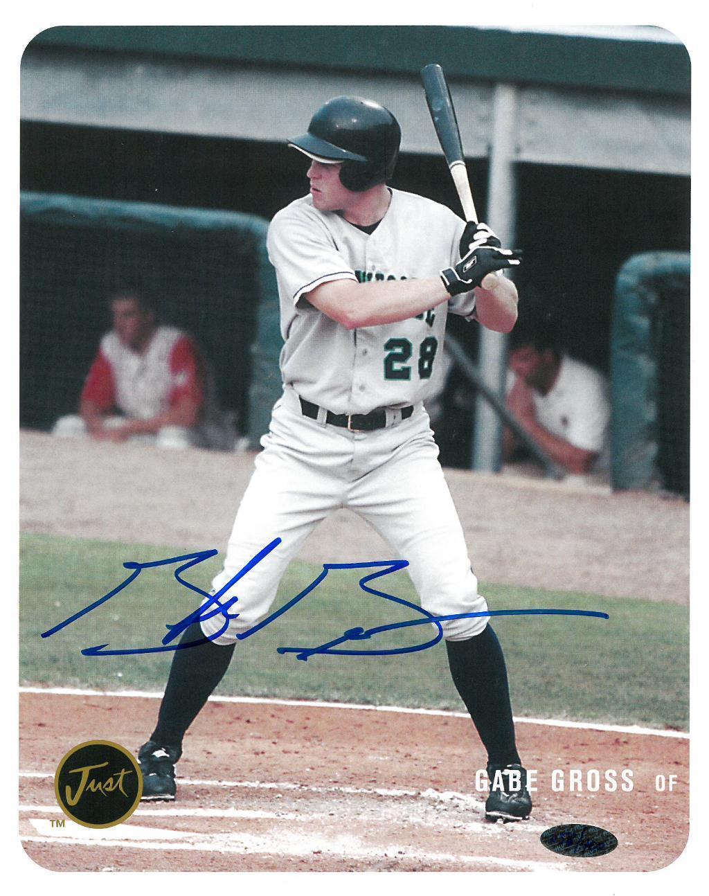 Gabe Gross Signed Minor League Autographed L/E 8x10 Card Just Memorabilia