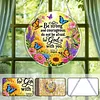 Diamond Painting Acrylic Single-Sided Drill Courage Bible Verse Sign Pendant for Home Decor