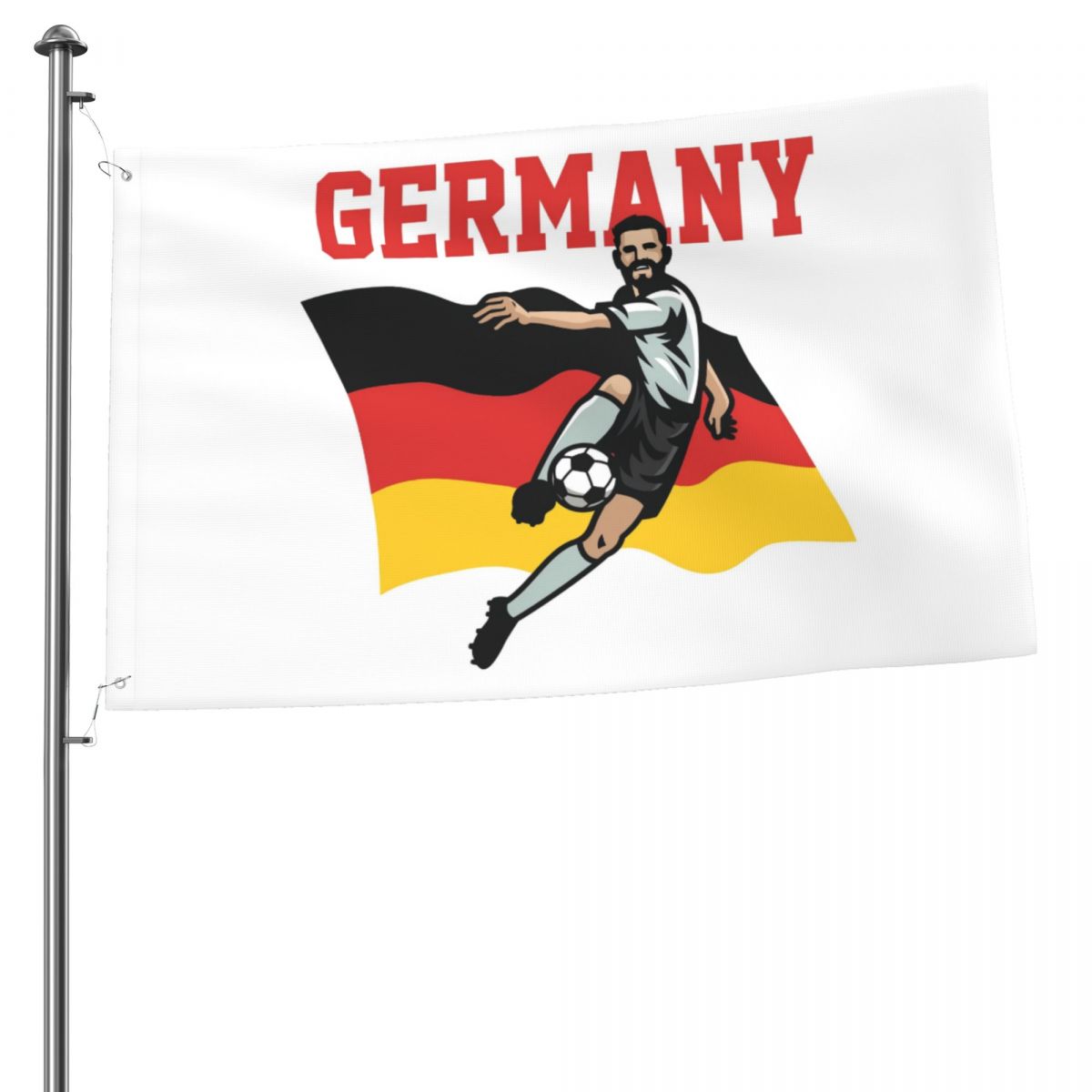 Germany Soccer Player 2x3 FT UV Resistant Flag