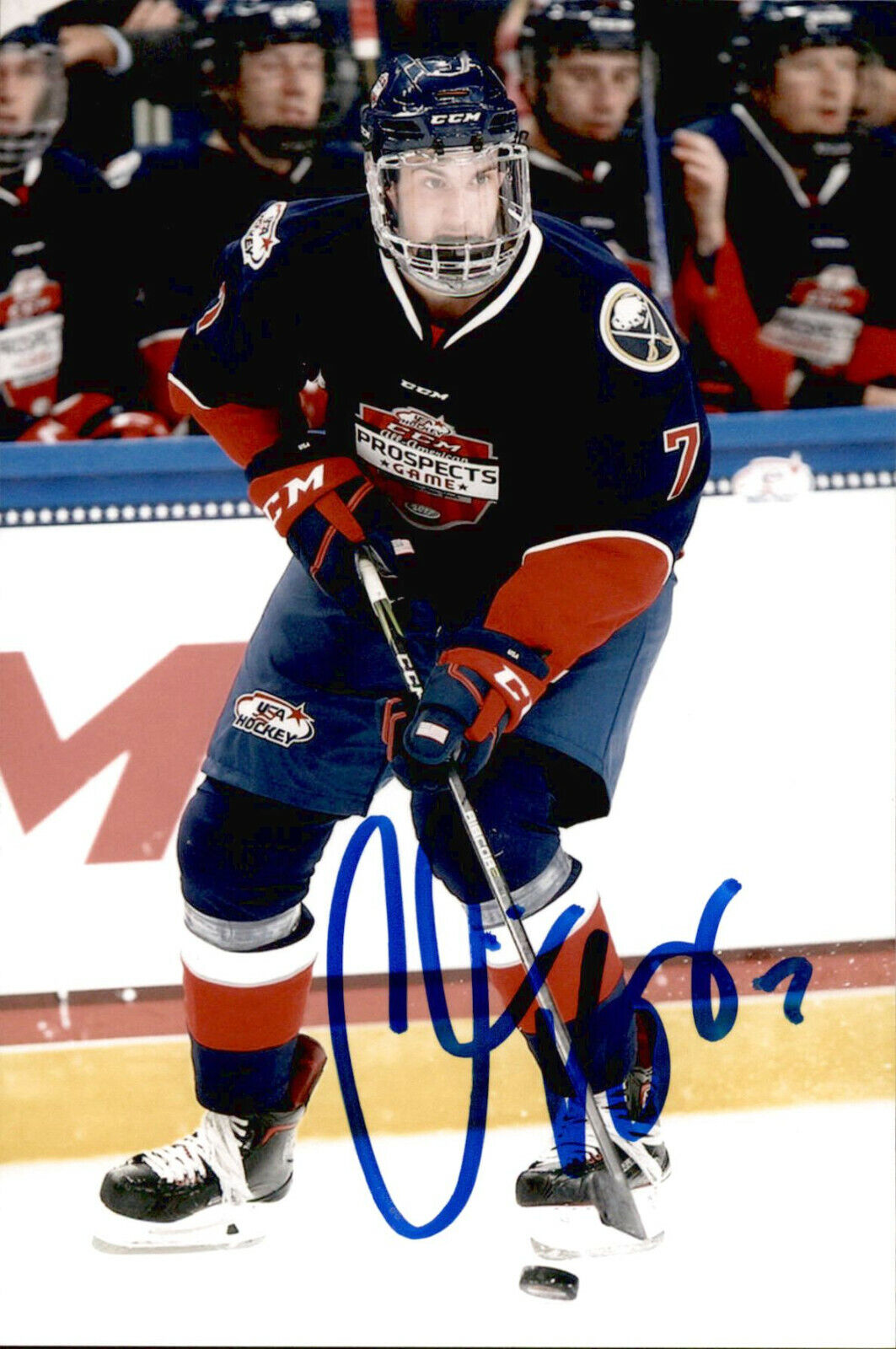 Christian Krygier SIGNED 4x6 Photo Poster painting TEAM USA / NEW YORK ISLANDERS #2