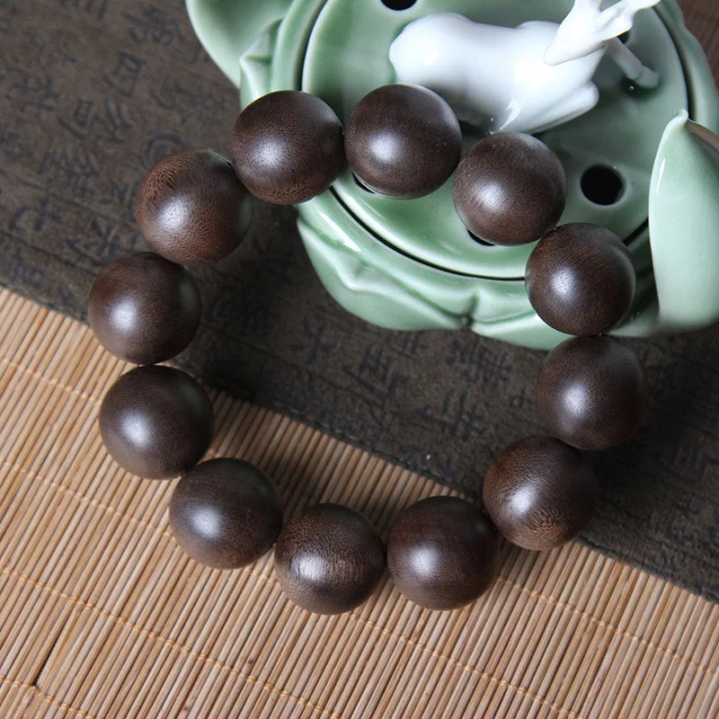 Brunei Agarwood Rosary Beads Bracelet