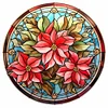 Diamond Painting-DIY Full Round Drill Stained Glass Christmas Flower