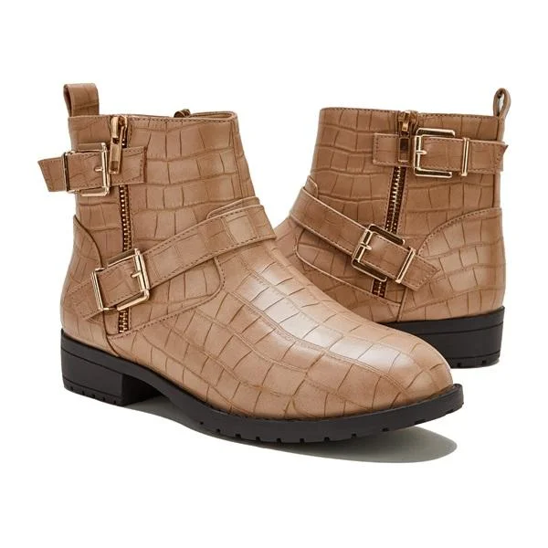 Women's Side Zipper Wide Fit Boots